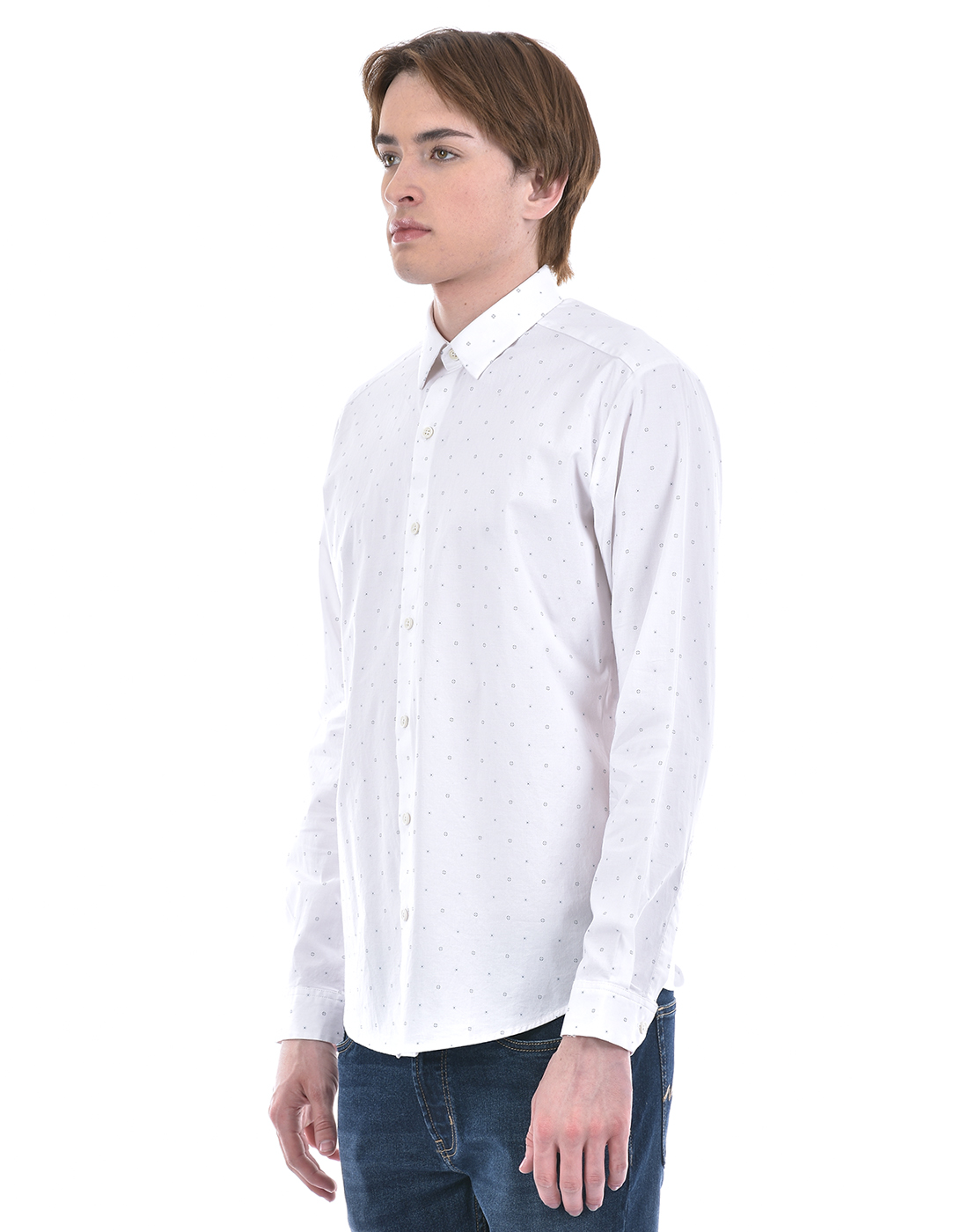 Numero Uno Men Printed White Shirt